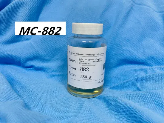 Auxiliaire hydrophile hydrophile de textile d'huile de silicone de fibre chimique douce de tissu
